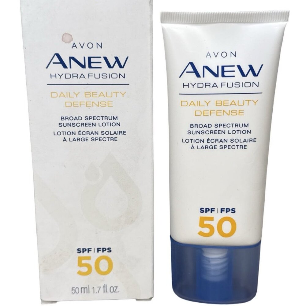 Avon Anew HydraFusion Daily Beauty Defense Broad Spectru SPF50 Sunscreen Lotion